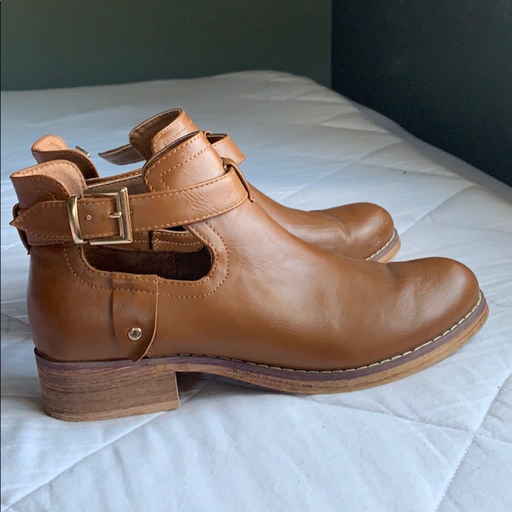 Brown booties from forever 21